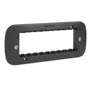 Bticino living now supporto con valva di protezione per placche modulari *** numero posti 6 moduli, confezione 1