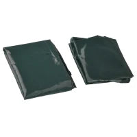 Sabbiera per bambini, con copertura, 4 posti a sedere, pareti in plastica robusta, 183x105x22,5 cm, Marrone