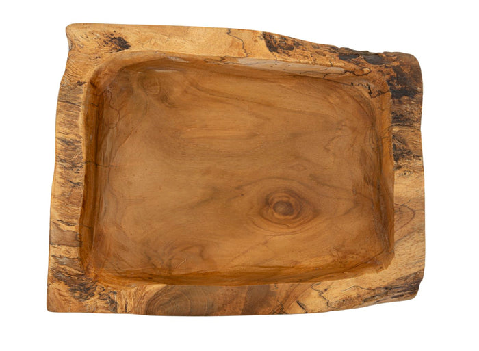 S/TASCHE KUTAK IN TEAK RIC.CM 25X19X7  (PEZZI UNICI - NON RIP. IN SERIE)