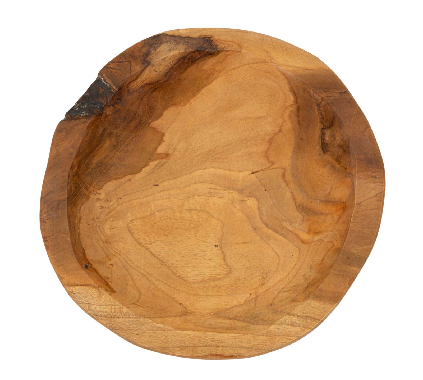 S/TASCHE TIPIC IN TEAK RIC. CM Ø 25X5 (PEZZI UNICI - NON RIP. IN SERIE)