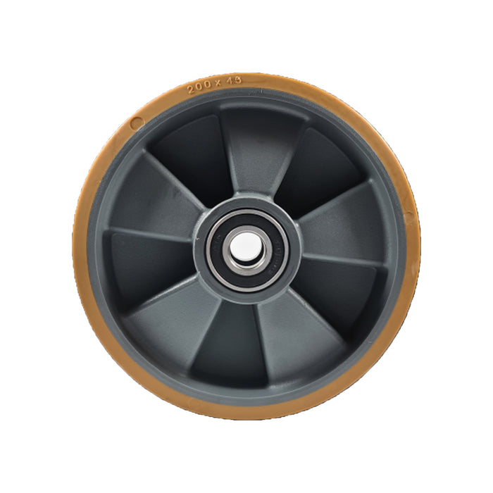 Ruota Poliuretano C/All D200X50 F.20mm + Cuscinetti 6204 Pramac Lifter Ricambio