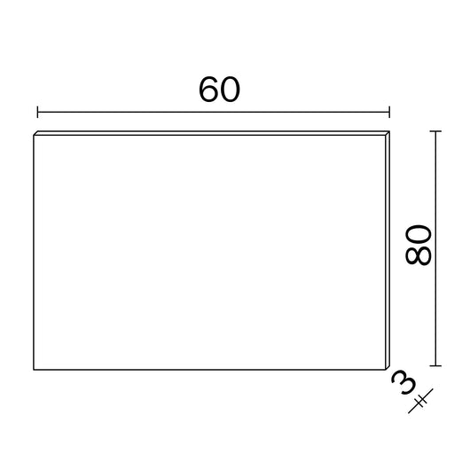 Inda - Specchio rettangolare Forum filo satinato L.60x80cm