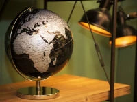 Mappamondo Black Cm Ø 25X34