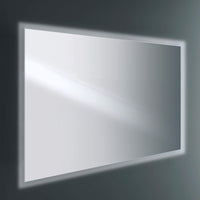 Lineabeta - Specchio LED Zenith 100x80cm senza telaio con luce ambientale