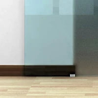 Porte Scorrevoli in Vetro Satinato da Interni con Binario B3 in Alluminio per Bagno Cucina Studio 205x90x0,8cm