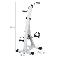 Pedaliera Braccia e Gambe da Divano o Poltrona con Schermo LED, Altezza e Intensità Regolabile, Bianco, 40x42.5x100cm