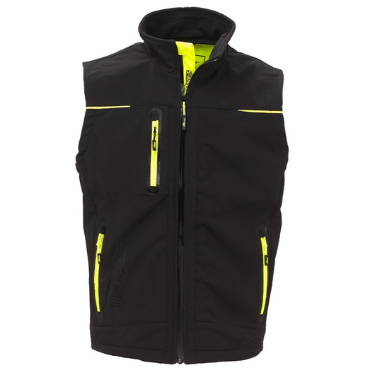 Gilet softshell impermeabile traspirante universe black carbon *** misura medium - m, confezione 1