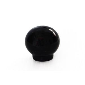 Pomolo in legno - Ã˜ 22 mm. - nero brillante