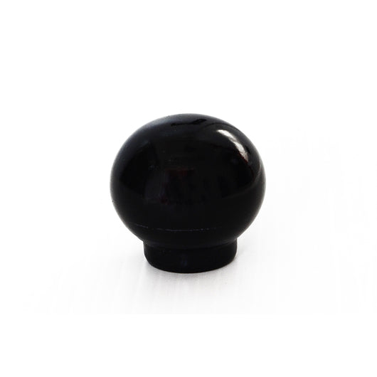 Pomolo in legno - Ã˜ 22 mm. - nero brillante