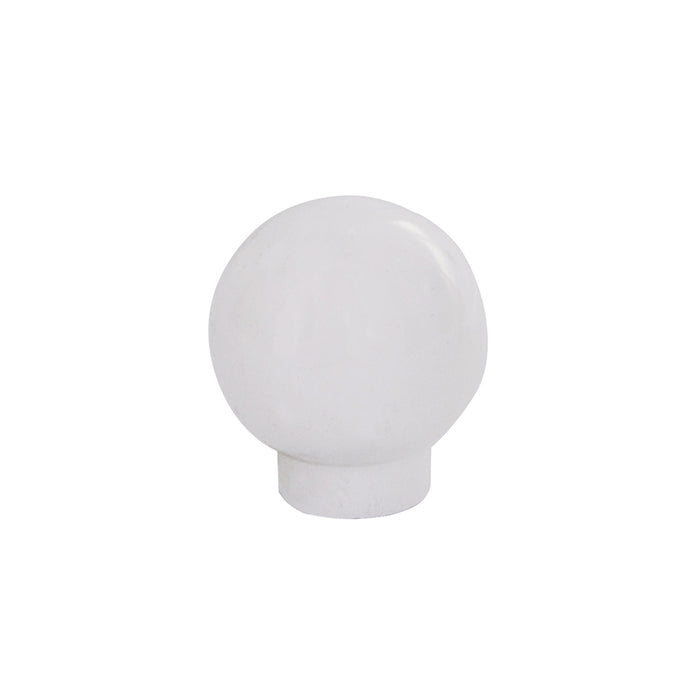 Pomolo in legno - Ã˜ 26 mm. - bianco brillante