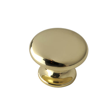 Pomolo in ottone - Ã˜ 25 mm. - oro lucido