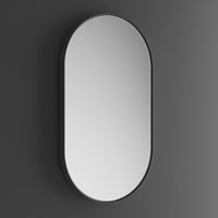 Inda - Specchio Tenno con cornire nero opaco 52x92cm