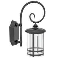 Lampada da Esterno con Pannello Solare, Impermeabile IP44 e Accensione Automatica, Nero