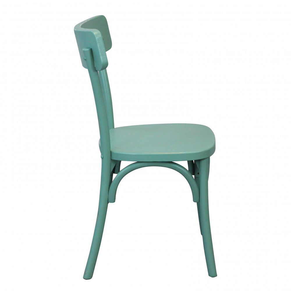 SEDIA IN LEGNO VERDE POLLY