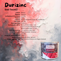 Durizinc fondo ancorante antiruggine lamiere zincate natura alchidica diluibile *** formato 500 ml, confezione 1