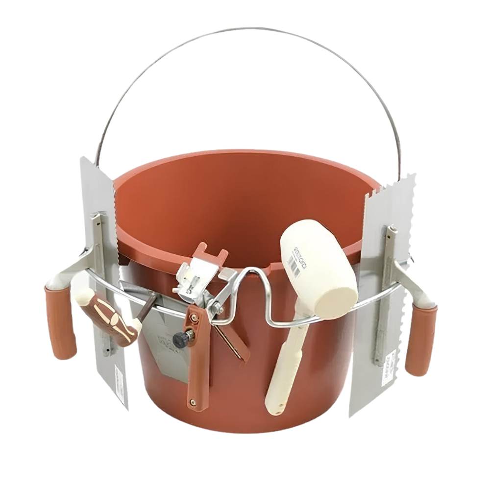 Secchio supporto porta attrezzi manico in acciaio 27 lt. utensili raimondi