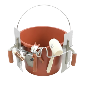 Secchio supporto porta attrezzi manico in acciaio 27 lt. utensili raimondi