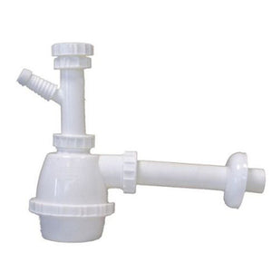 Sifone moplen 1 via attacco lavatrice plastica bianco