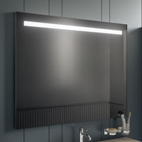 Inda - Specchio LED Lea 100x80cm con filo e telaio satinato