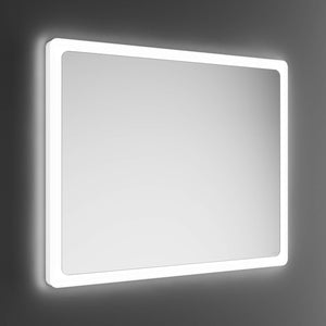Inda - Specchio LED Portole Easy 100x64cm con bordo in vetro satinato