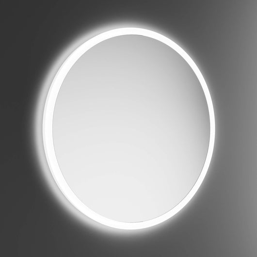 Inda - Specchio LED Portole Easy tondo 80cm con bordo in vetro satinato