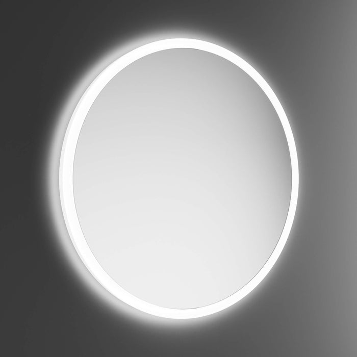 Inda - Specchio LED Portole Easy tondo 80cm con bordo in vetro satinato