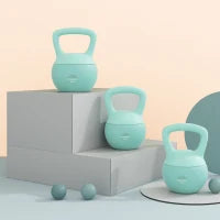 Kettlebell 6 kg con impugnatura antiscivolo 19 x 19 x 28 cm Verde