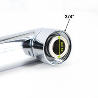 Miscelatore rubinetto a muro per lavello cucina erogazione orientabile *** confezione 1