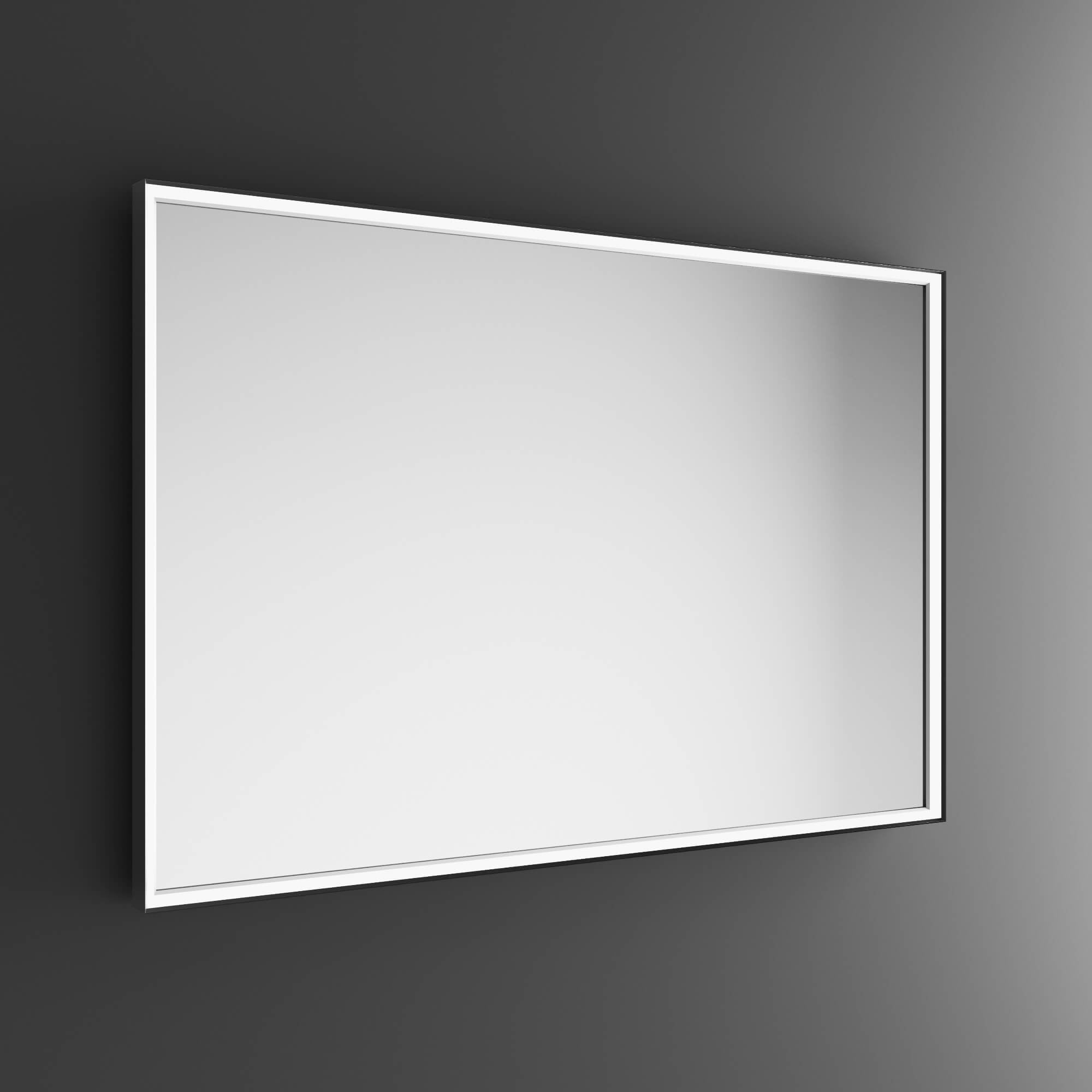 Inda - Specchio LED Pirano 60x80cm dimmerabile con telaio nero