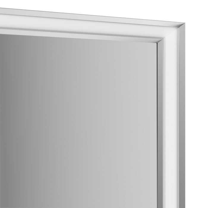 Inda - Specchio LED Pirano 80x80cm dimmerabile con telaio satinato