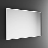 Inda - Specchio LED Pirano 100x80cm dimmerabile con telaio nero