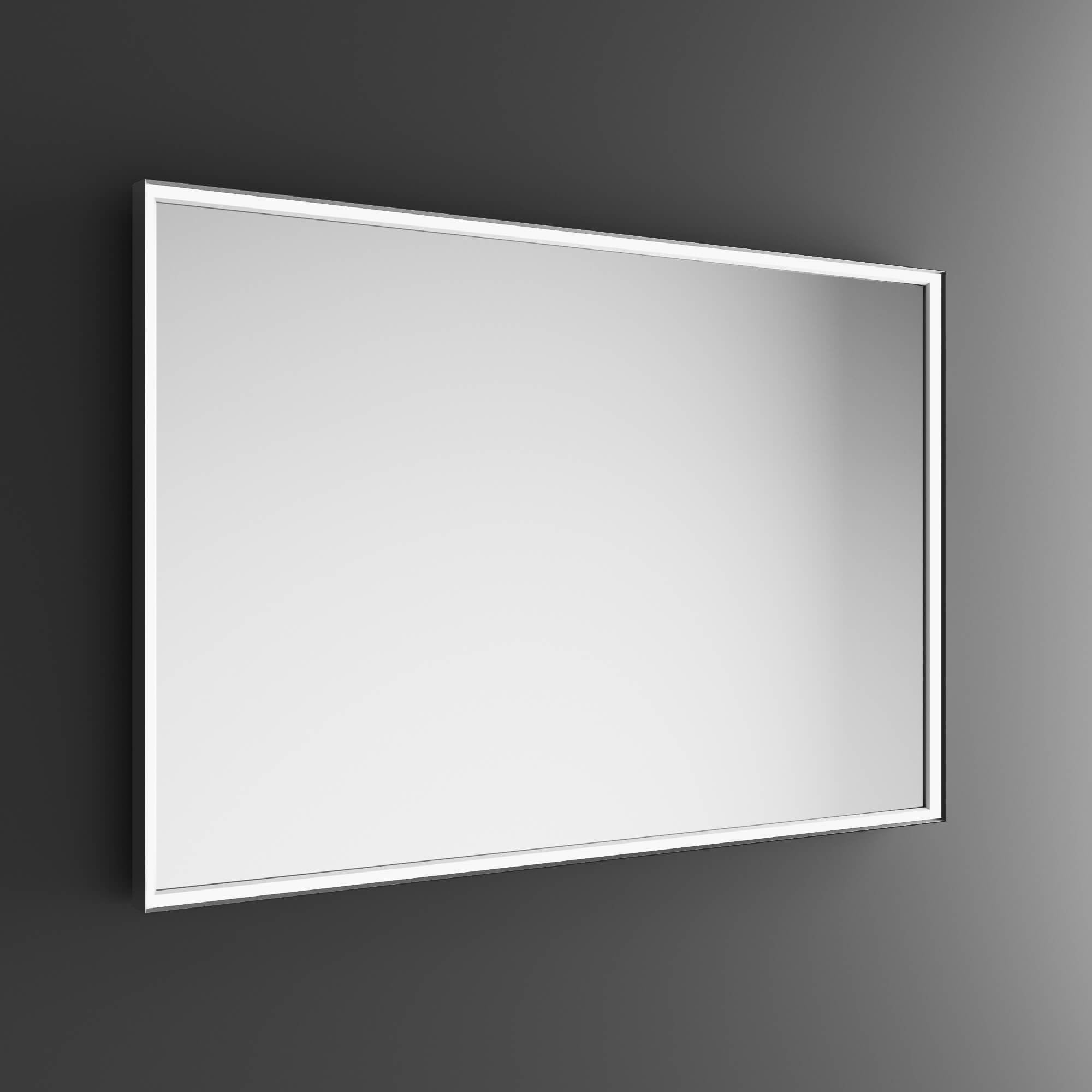 Inda - Specchio LED Pirano 120x80cm dimmerabile con telaio satinato