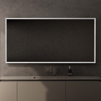Inda - Specchio LED Pirano 160x80cm dimmerabile con telaio bianco