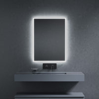 Inda - Specchio LED Pirano+ 60x80cm satinato luce ed intensità dimmerabili