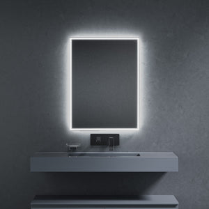 Inda - Specchio LED Pirano+ 60x80cm satinato luce ed intensità dimmerabili