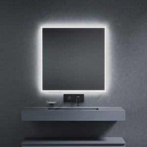 Inda - Specchio LED Pirano+ 80x80cm bianco luce ed intensità dimmerabili