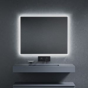 Inda - Specchio LED Pirano+ 100x80cm satinato luce ed intensità dimmerabili
