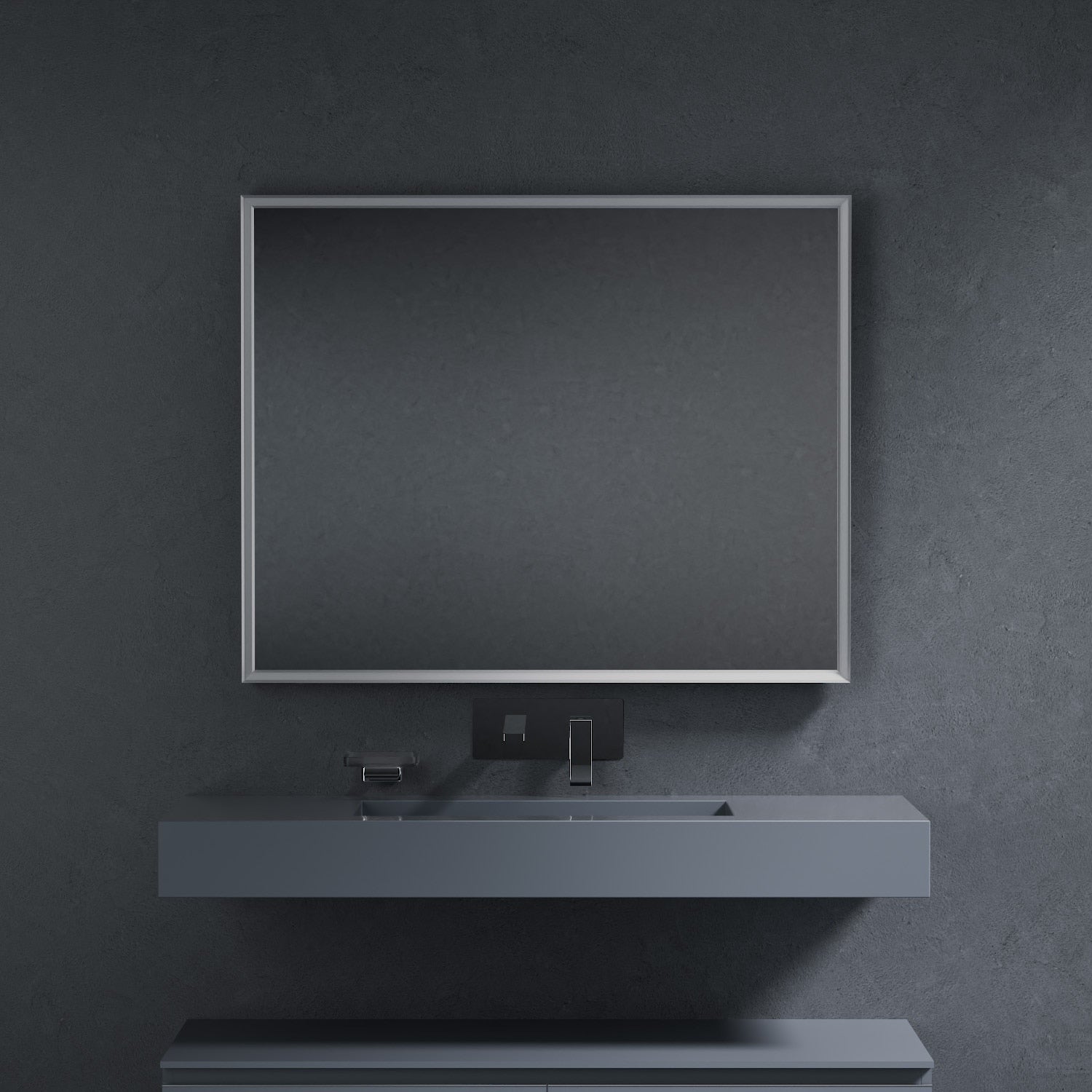 Inda - Specchio LED Pirano+ 100x80cm satinato luce ed intensità dimmerabili