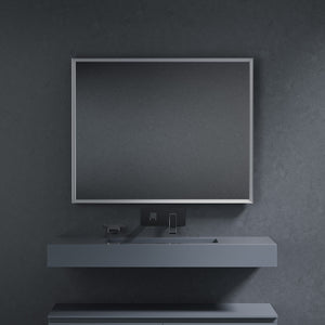 Inda - Specchio LED Pirano+ 100x80cm satinato luce ed intensità dimmerabili