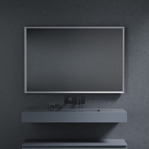 Inda - Specchio LED Pirano+ 120x80cm satinato luce ed intensità dimmerabili