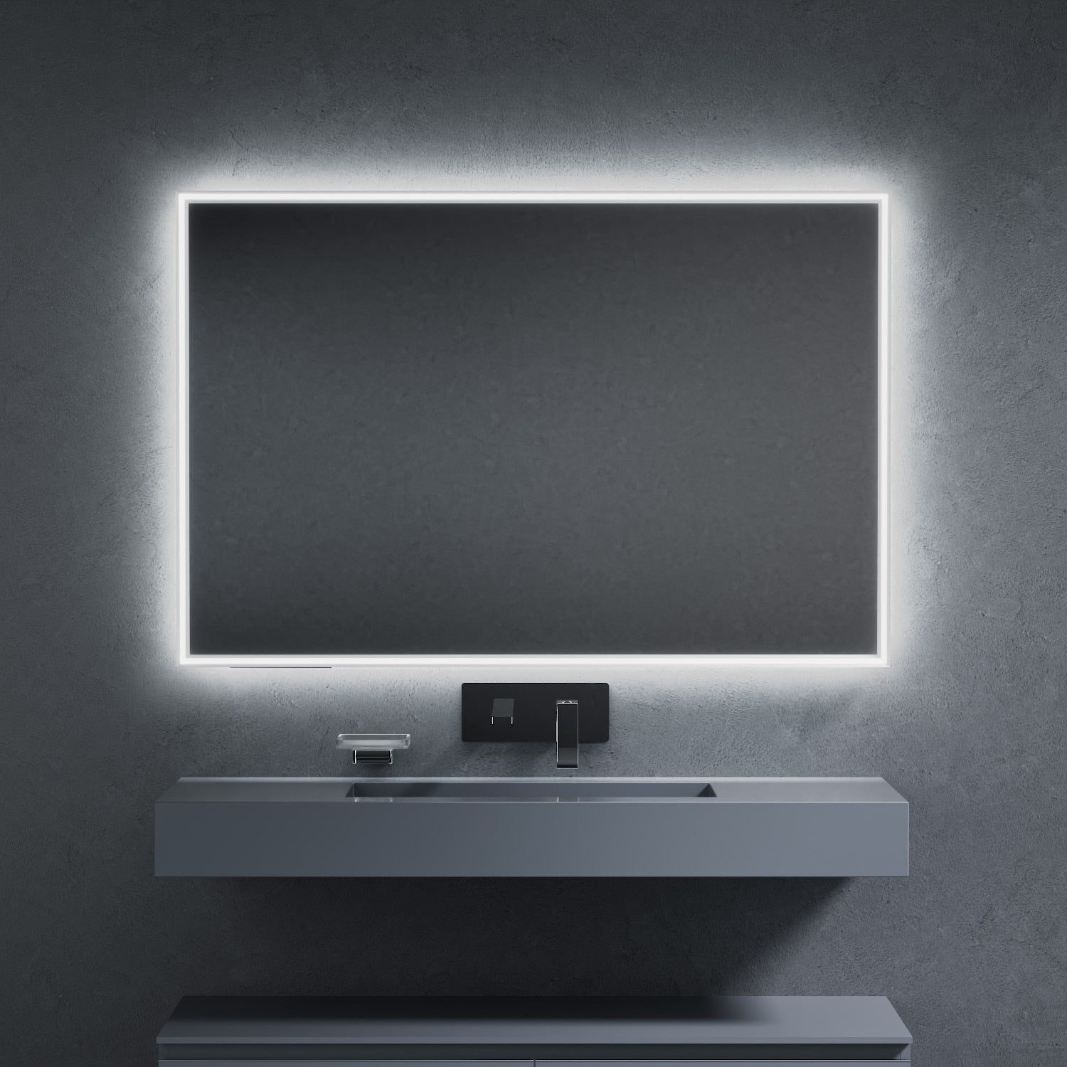 Inda - Specchio LED Pirano+ 120x80cm bianco luce ed intensità dimmerabili