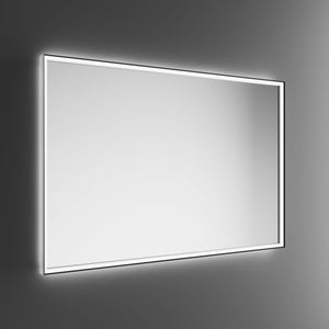 Inda - Specchio LED Pirano+ 140x80cm nero luce ed intensità dimmerabili