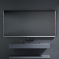 Inda - Specchio LED Pirano+ 160x80cm nero luce ed intensità dimmerabili