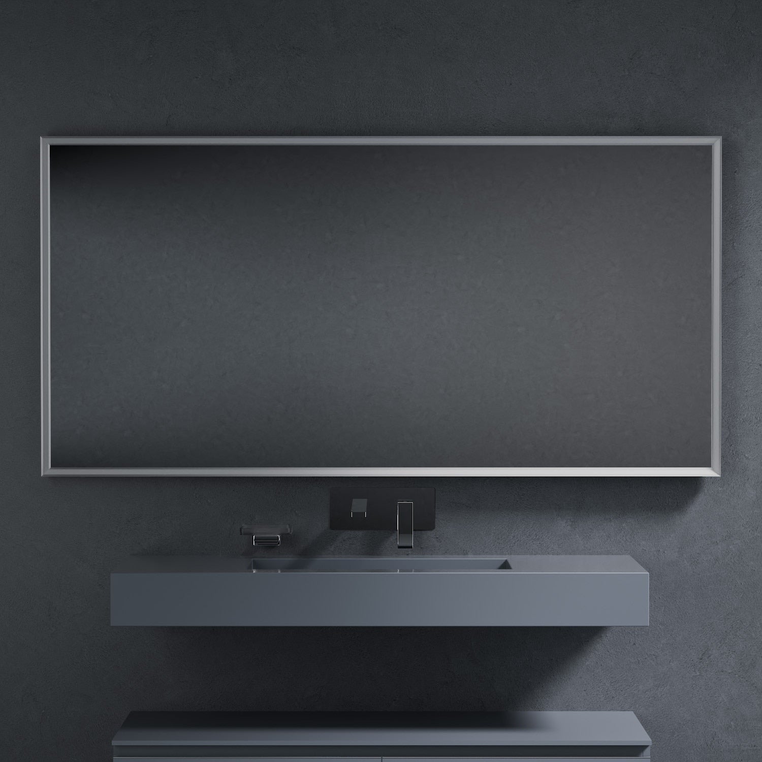 Inda - Specchio LED Pirano+ 160x80cm satinato luce ed intensità dimmerabili