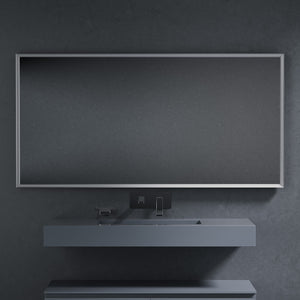 Inda - Specchio LED Pirano+ 160x80cm satinato luce ed intensità dimmerabili