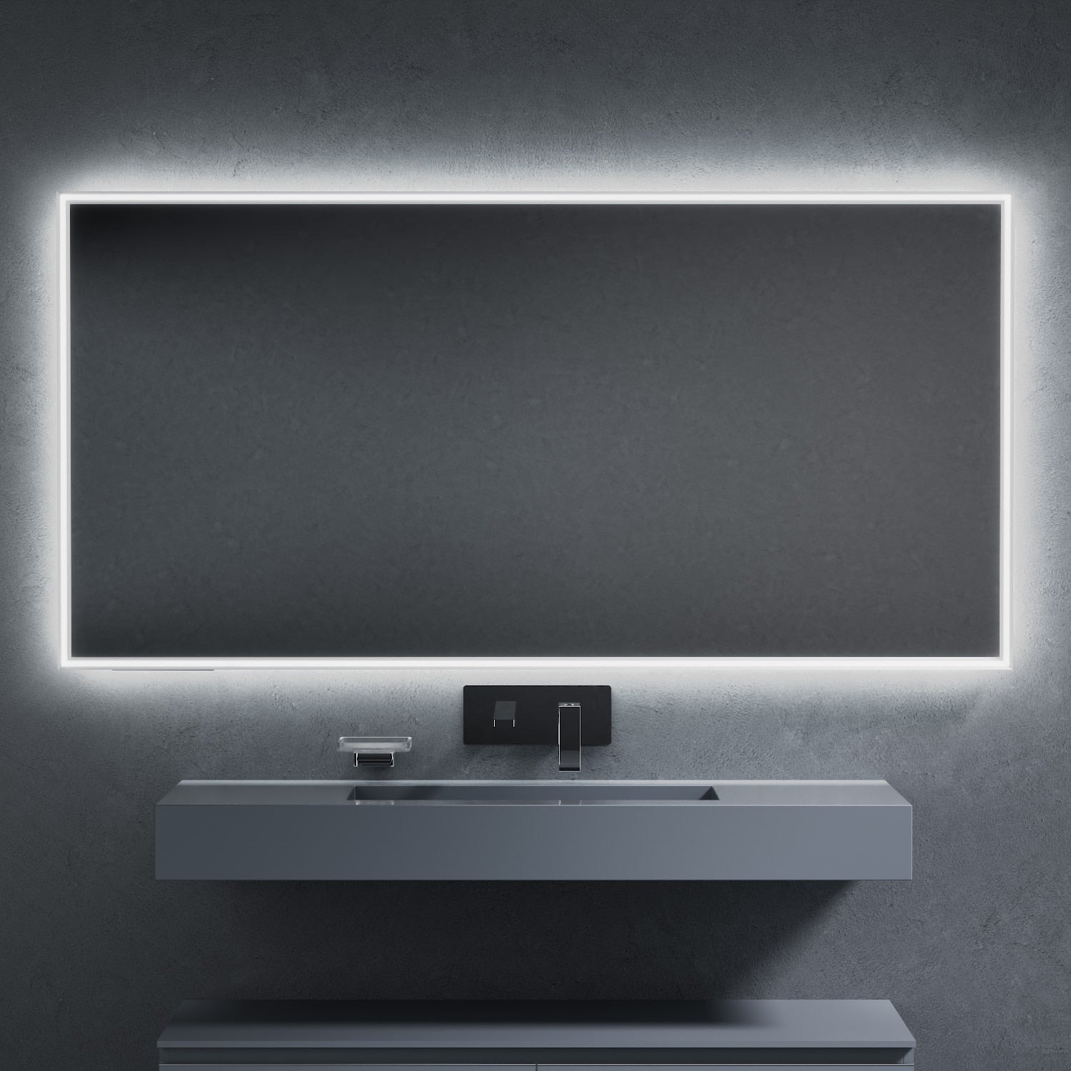 Inda - Specchio LED Pirano+ 160x80cm bianco luce ed intensità dimmerabili