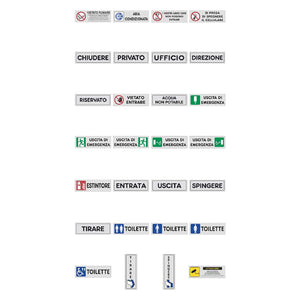 ETICHETTA SEGNALETICA AREA VIDEOSORVEGLIATA STAMPLAST 10 PZ
