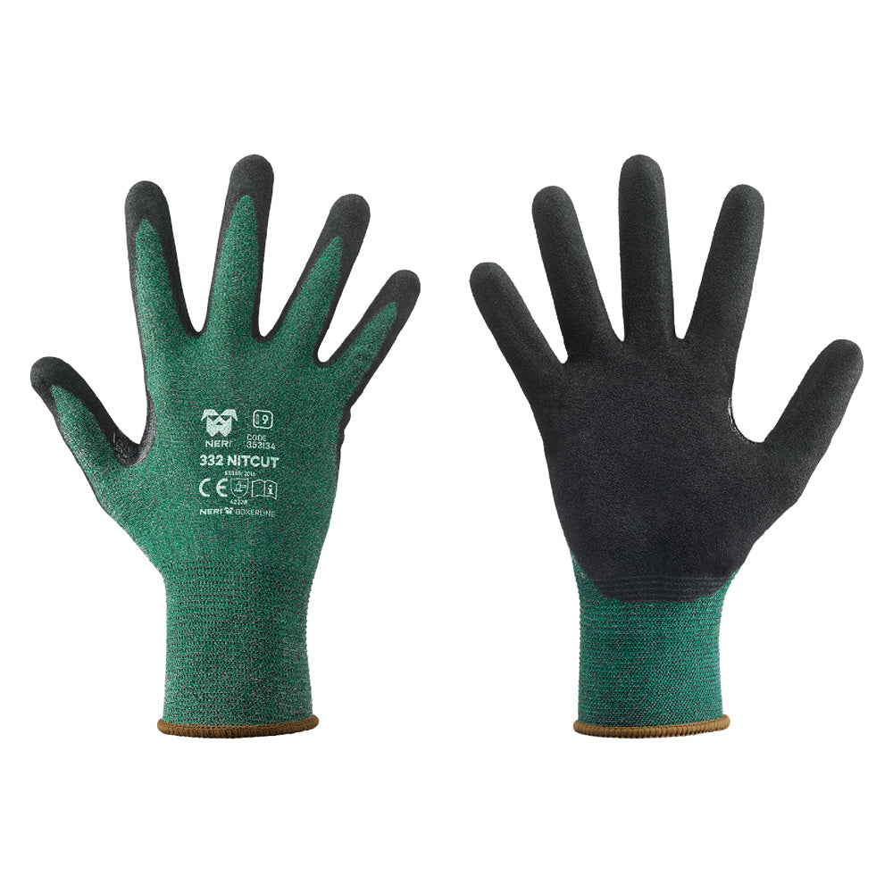 GUANTI POLIETILENE/NITRILE ART.332 NITCUT Tg. 8 NERI 12 CP