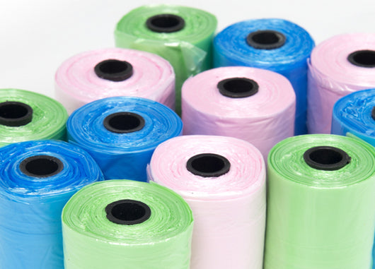 Set 4 rotoli Da 20 Sacchetti Igienici Per Bisogni Cani Bustine Escrementi Colori Assortiti