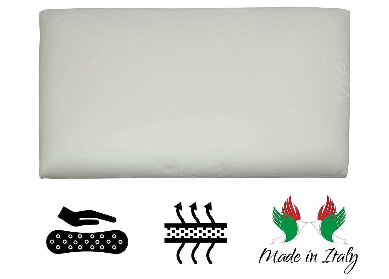 Guanciale Cuscino Letto 42x72 cm Memory Anallergico Traspirante Sakura